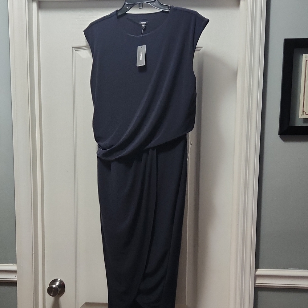 Express Navy Blue Dress